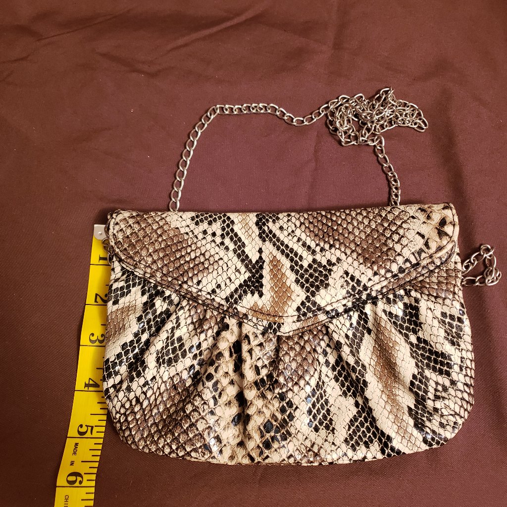 Python Snake Print Crossbody Purse